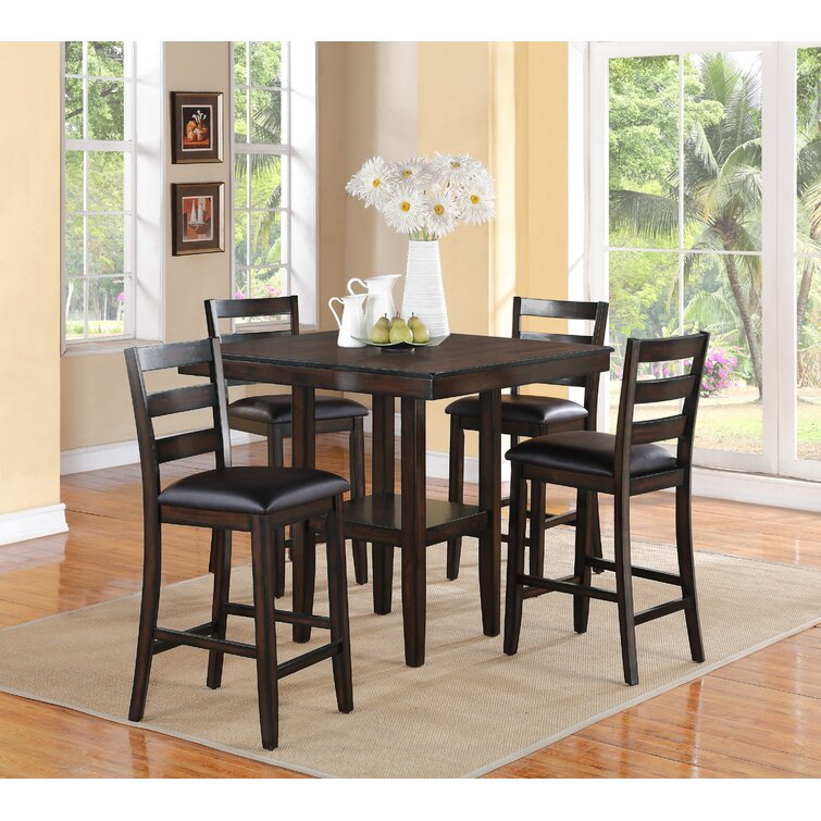 Millwood Pines Sela 4 Person Counter Height Dining Set Reviews